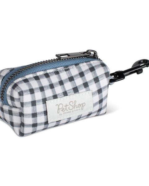 PAINTED GINGHAM WASTE BAG HOLDR