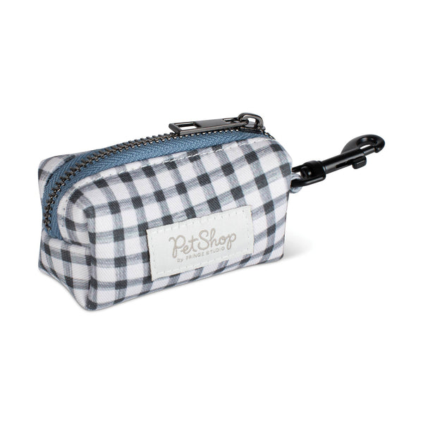 PAINTED GINGHAM WASTE BAG HOLDR