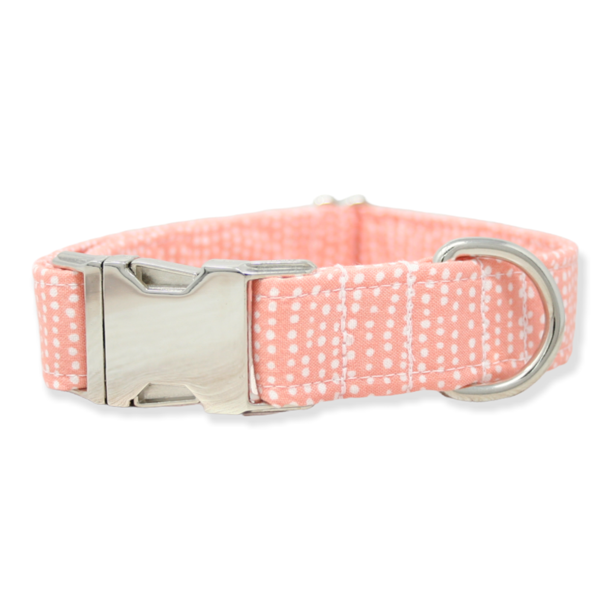 Dog Collar | Peach Ditsy Dots