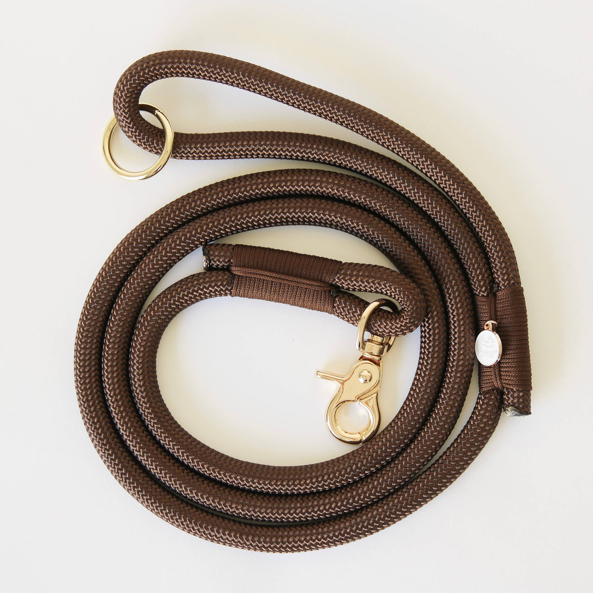 'Brown' - Braided Rope Leash