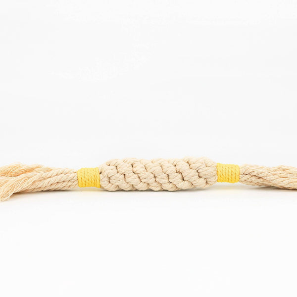 Handmade Sustainable Macrame Candy Dog Rope Toy