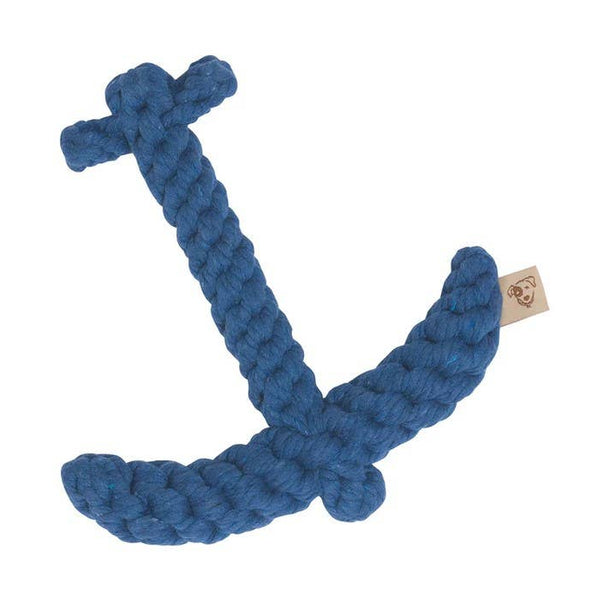 Anchor Rope Dog Toy Blue 7"