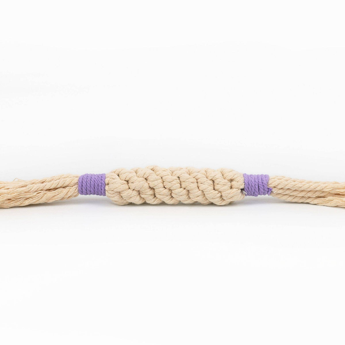 Handmade Sustainable Macrame Candy Dog Rope Toy