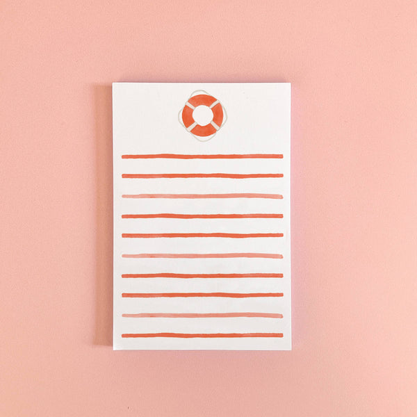 Vintage Life Preserver Notepad | Antique Life Ring Notepad