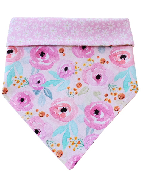 Rose Garden - Reversible Dog Collar Bandana