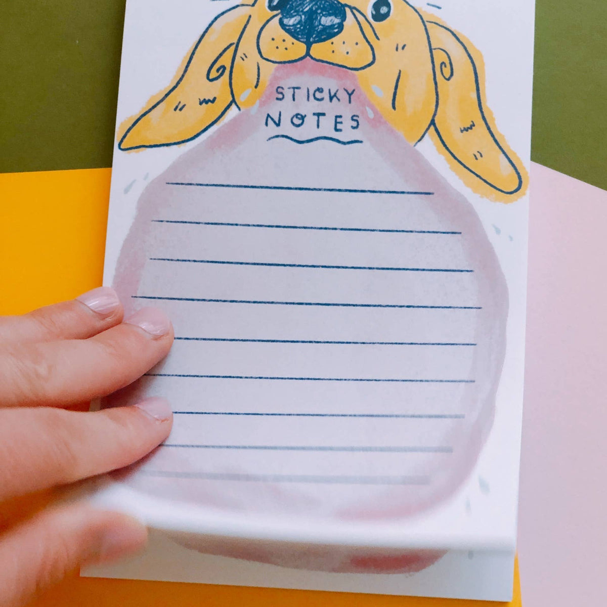 Sticky Notes Cute Dog Tongue Notepad