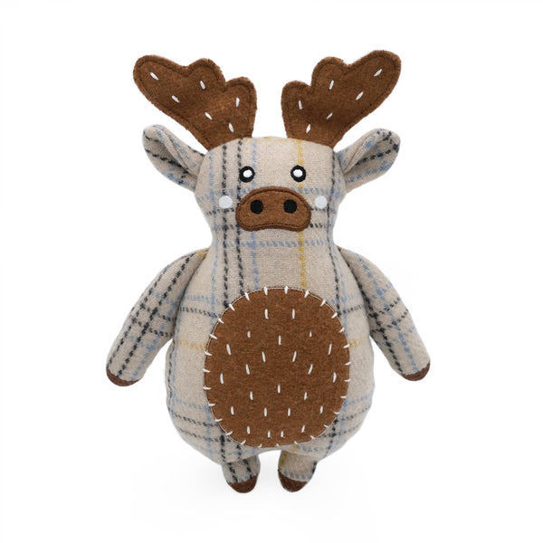 EcoZippy Cotton Cuddler - Moose - Dog Toy