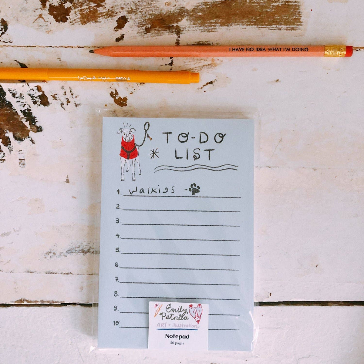 To Do(g) List walkies notepad