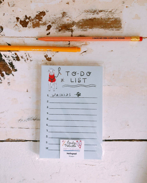 To Do(g) List walkies notepad