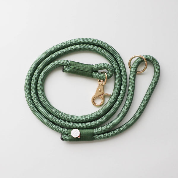 'Sage Green' - Braided Rope Leash