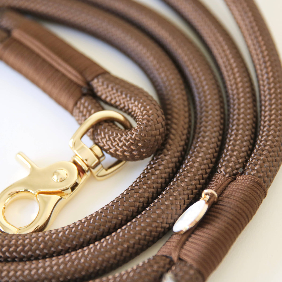 'Brown' - Braided Rope Leash