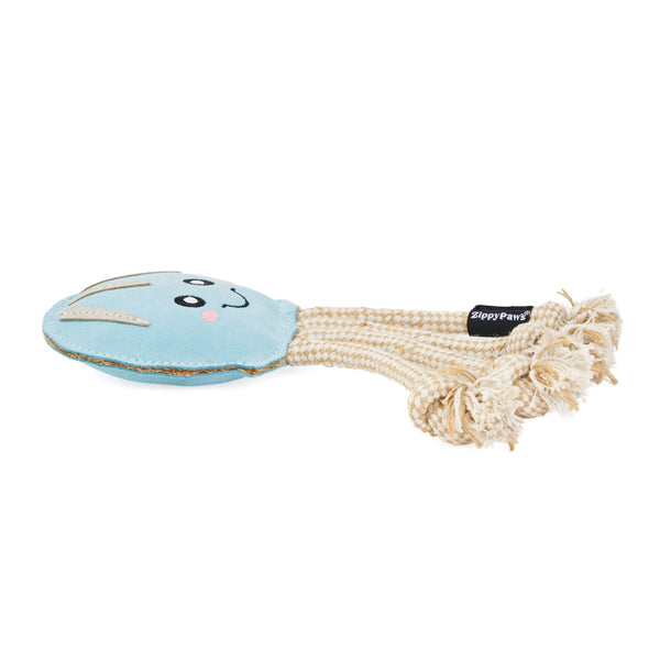 EcoZippy Suede and Rope Buddies - Jellyfish - Dog Toy