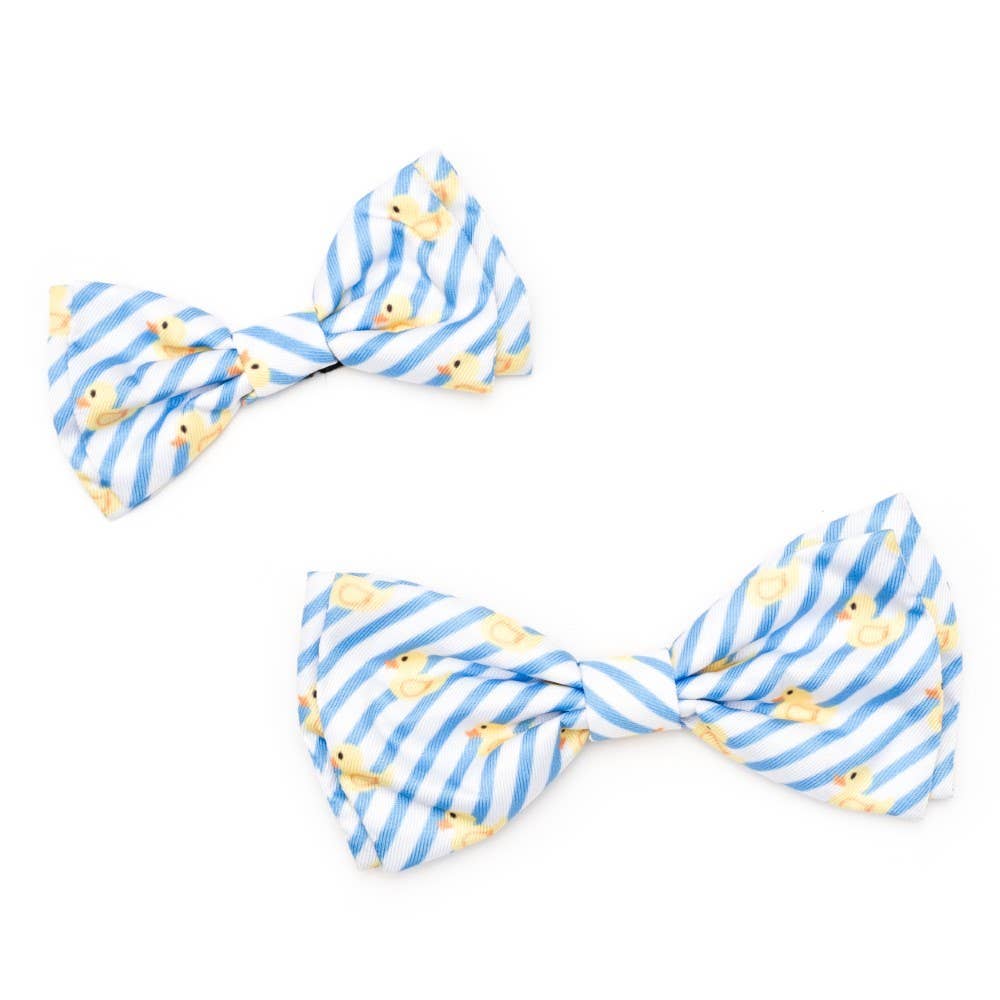 Stripe Rubber Duck Bow Tie