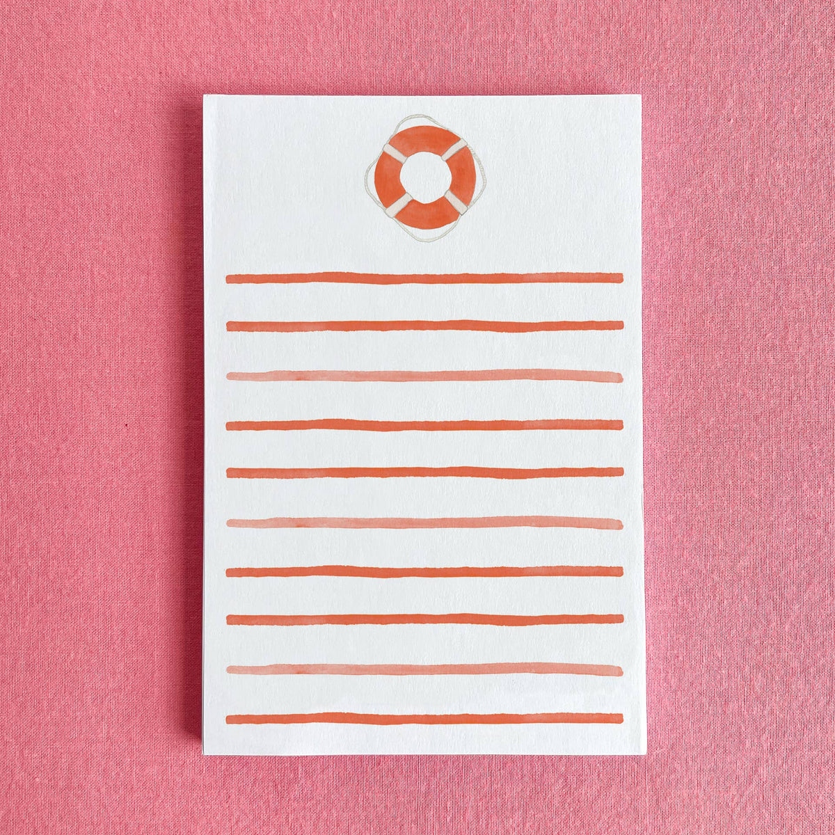 Vintage Life Preserver Notepad | Antique Life Ring Notepad