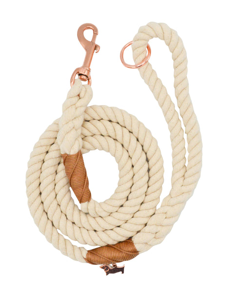 Dog Rope Leash - Natural