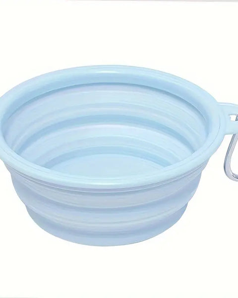 Portable Foldable Silicone Dog Bowl for Travel and Outdoor Activities