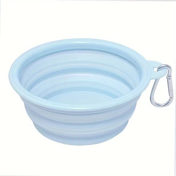 Portable Foldable Silicone Dog Bowl for Travel and Outdoor Activities