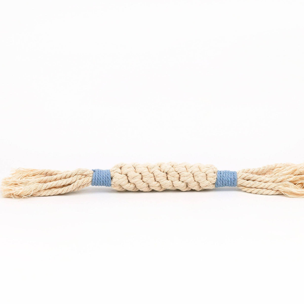 Handmade Sustainable Macrame Candy Dog Rope Toy