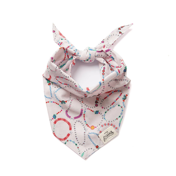 Bestie Friendship Bracelet Dog Bandana