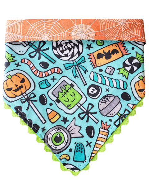 Halloween Candy - Reversible Dog Collar Bandana