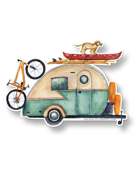 Vintage Camper Sticker