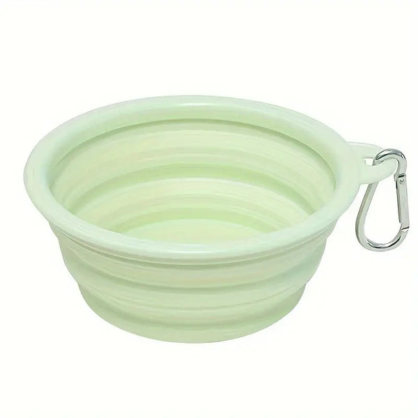 Portable Foldable Silicone Dog Bowl for Travel and Outdoor Activities