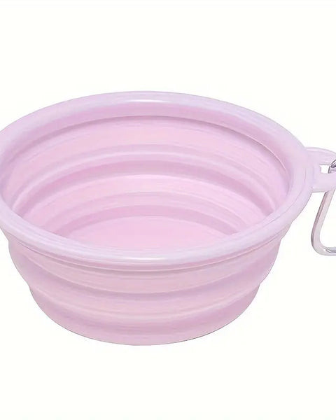 Portable Foldable Silicone Dog Bowl for Travel and Outdoor Activities