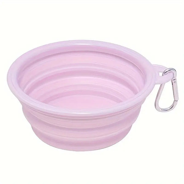 Portable Foldable Silicone Dog Bowl for Travel and Outdoor Activities