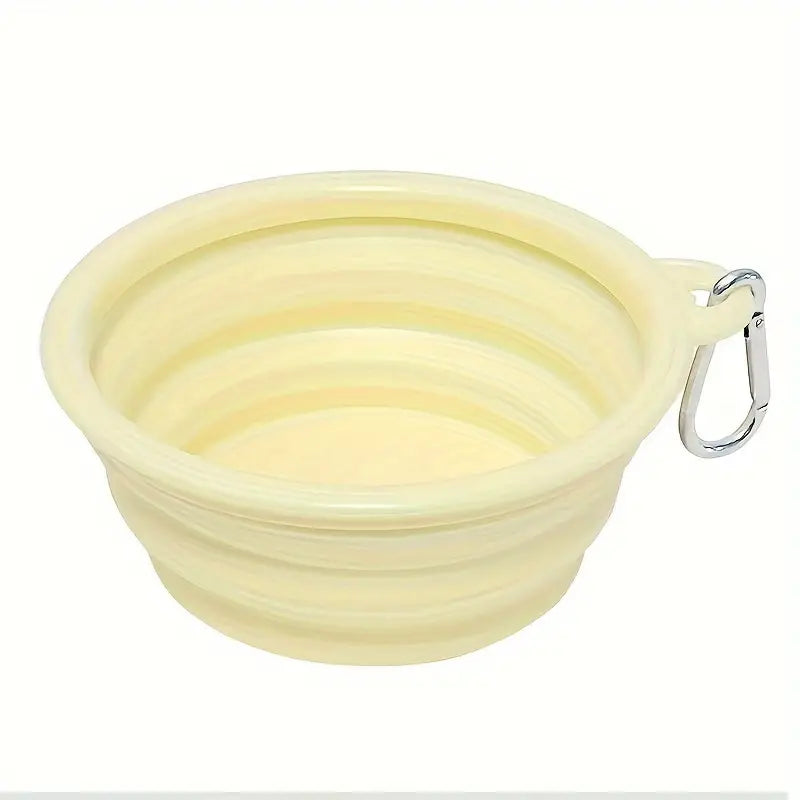 Portable Foldable Silicone Dog Bowl for Travel and Outdoor Activities